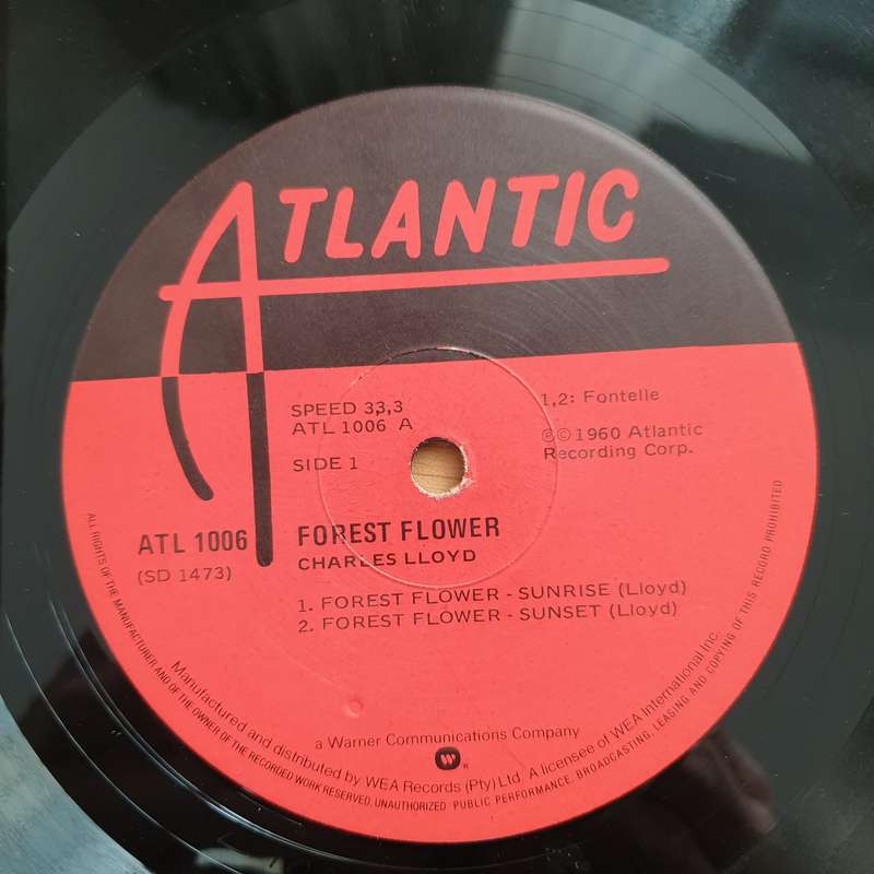 Charles Lloyd  Forest Flower - at Monterey - Vinyl LP Record - Very-Good- Quality (VG-) (minus)