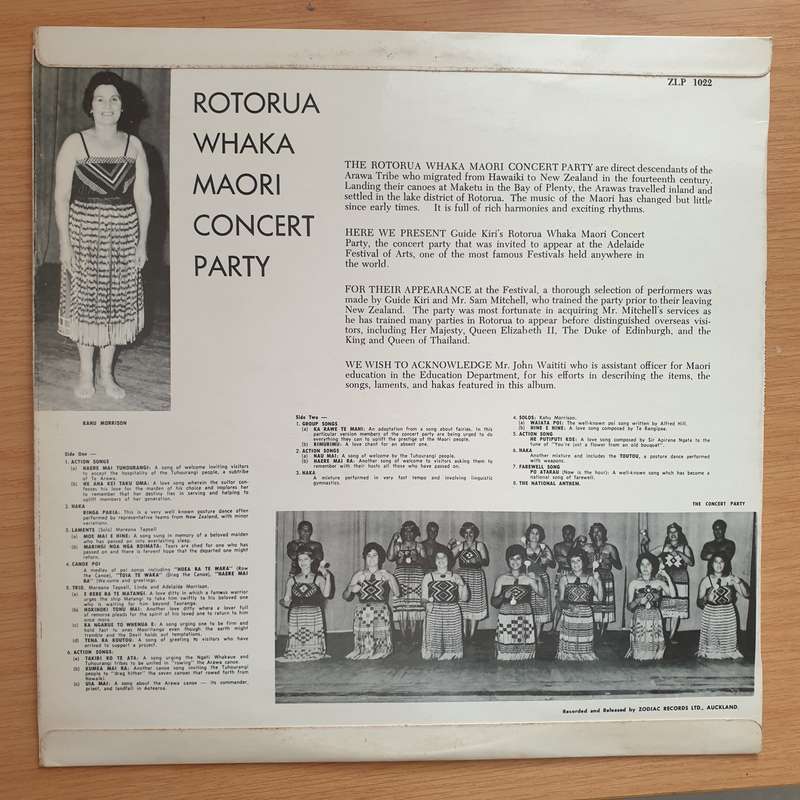 Rotorua Whaka Maori Concert Party  Guide Kiris Rotorua Whaka Maori Concert Party - Vinyl LP...