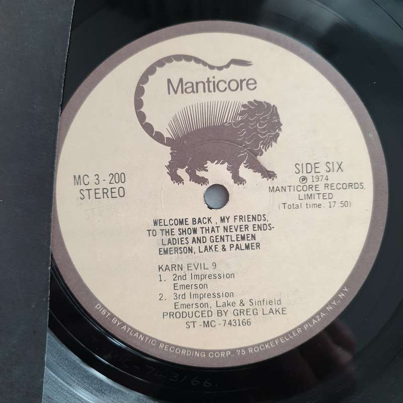 Emerson, Lake & Palmer  Welcome Back My Friends To The Show That Never Ends - Vinyl LP Reco...