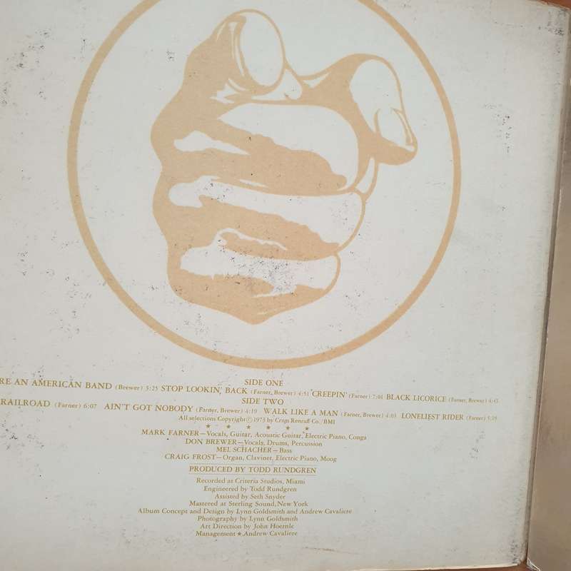Grand Funk  We're An American Band - Vinyl LP Record - Very-Good Quality (VG) (verry)