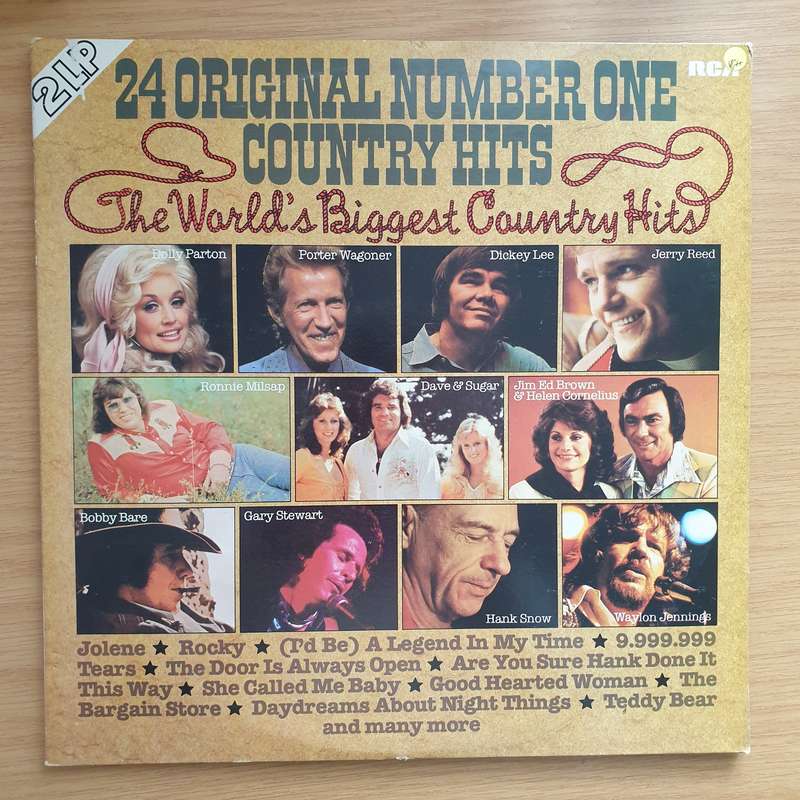 24 Original Number One Country Hits  Double Vinyl LP Record - Very-Good+ Quality (VG+) (verygo...