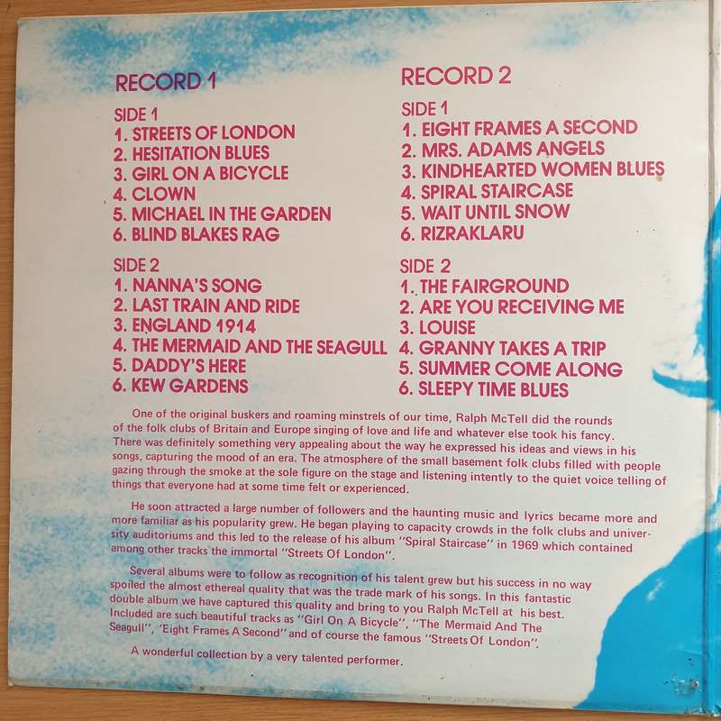 Ralph McTell  The Ralph McTell Collection  Double Vinyl LP Record - Very-Good+ Quality (VG+...
