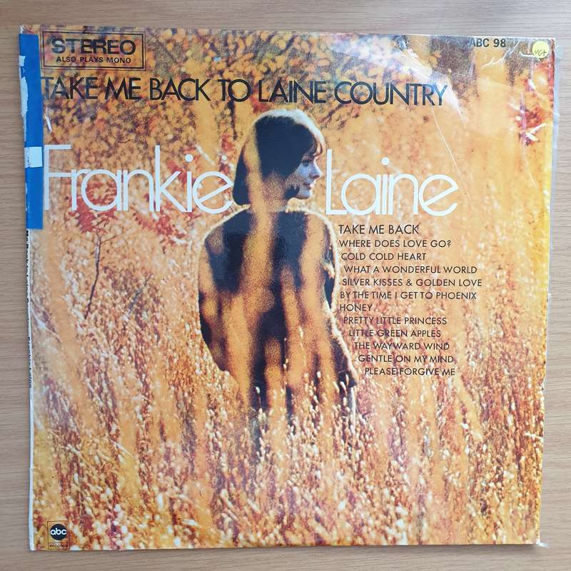 Frankie Laine - Take Me Back To Laine Country  Vinyl LP Record - Very-Good+ Quality (VG+) (ver...