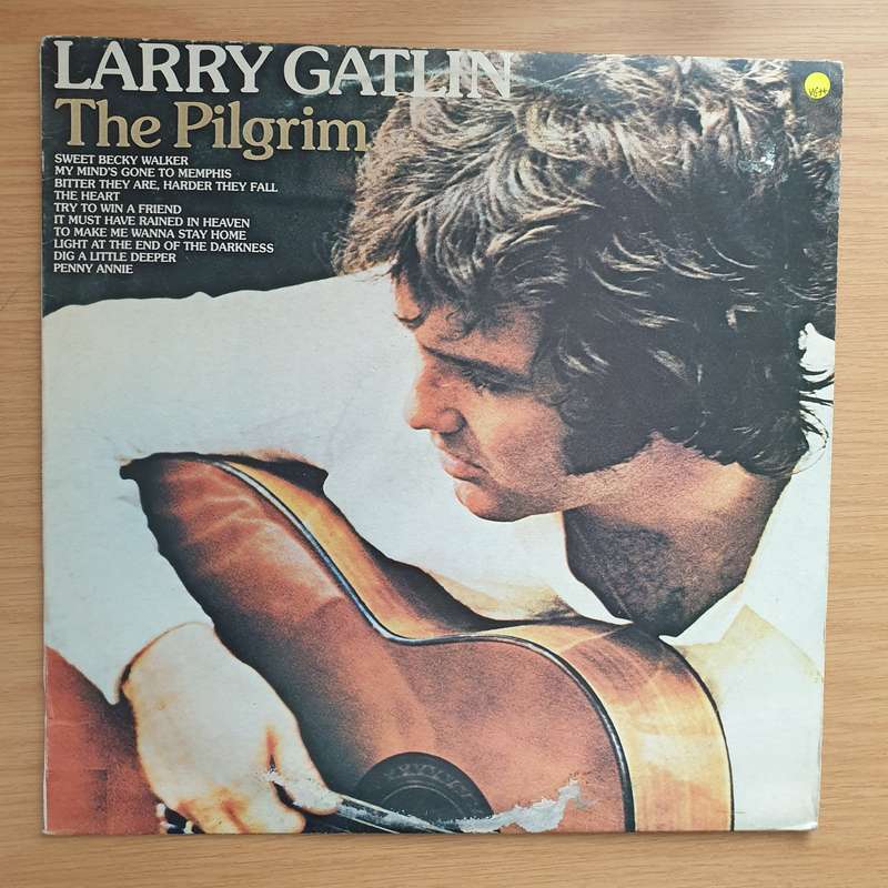 Larry Gatlin - The Pilgrim - Vinyl LP Record  - Opened  - Very-Good+ Quality (VG+) Vinyl