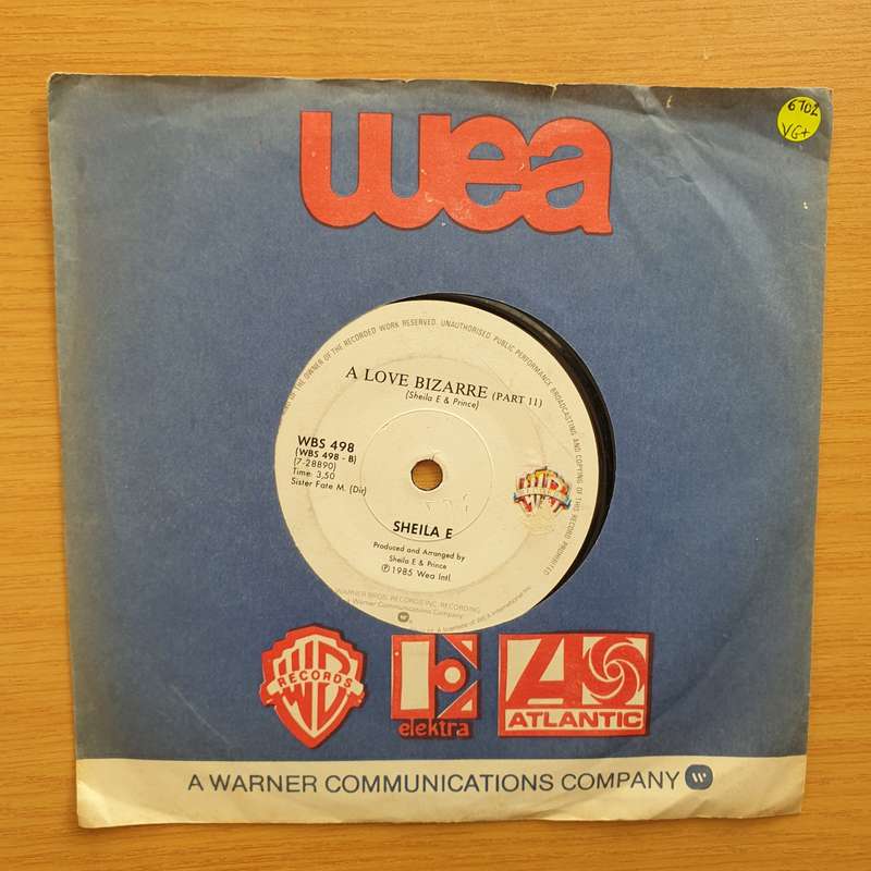 Sheila E.  A Love Bizarre - Vinyl 7" Record - Very-Good+ Quality (VG+) (verygoodplus7)