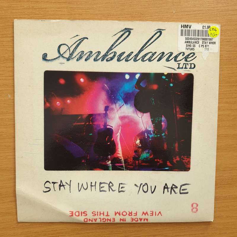 Ambulance LTD  Stay Where You Are - Vinyl 7" Record - Very-Good+ Quality (VG+) (verygoodplus7)