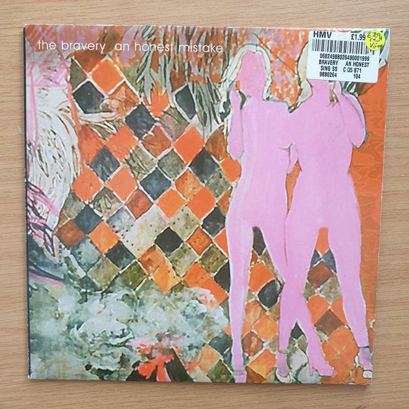The Bravery  An Honest Mistake - Red - Vinyl 7" Record - Very-Good+ Quality (VG+) (verygoodplus7)