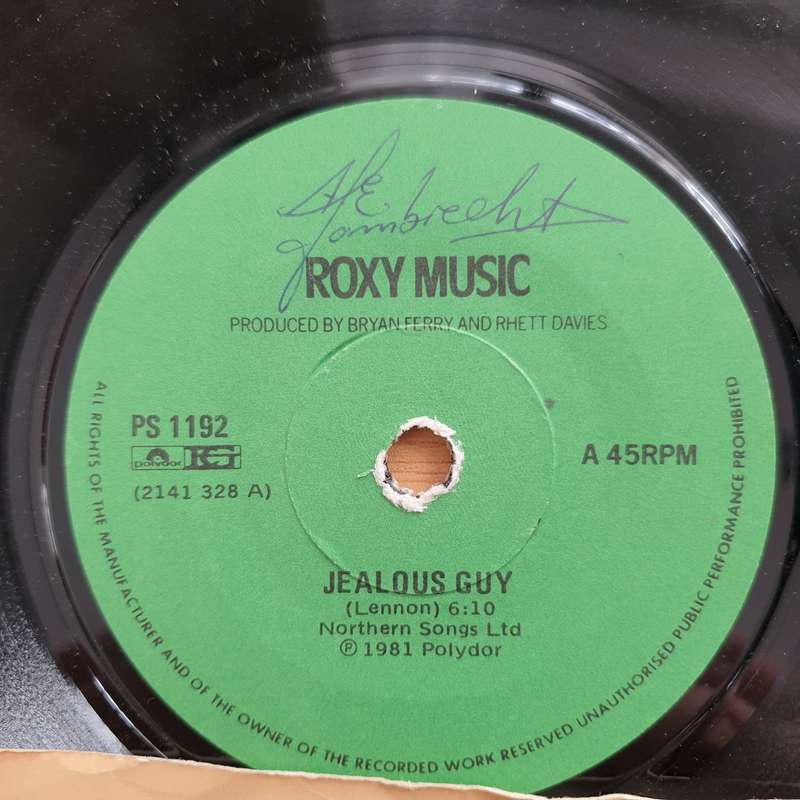 Roxy Music  Jealous Guy - Vinyl 7" Record - Very-Good Quality (VG)  (verry7)