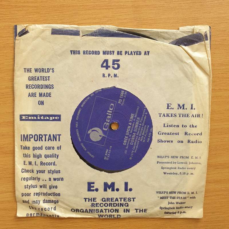 Donna Summer  Mac Arthur Park - Promotional Record - Vinyl 7" Record - Very-Good+ Quality (VG+...