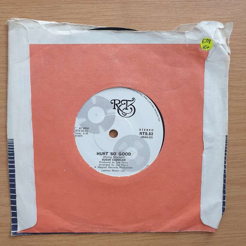 Susan Cadogan / The Upsetters  Hurt So Good / Loving Is Good - Vinyl 7" Record - Very-Good+ Qu...