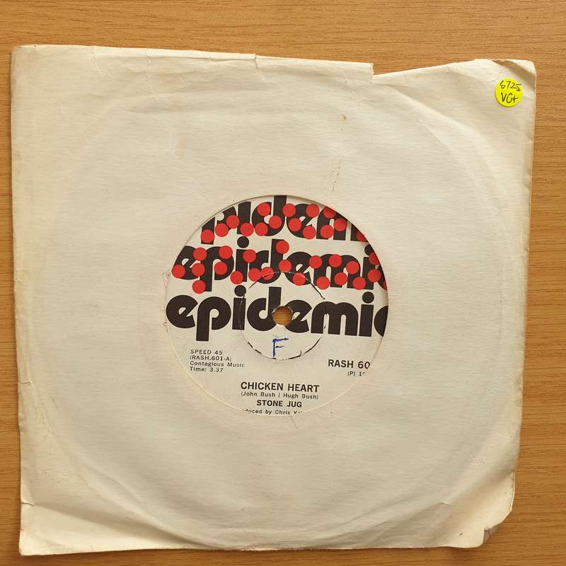 Stone Jug  Chicken Heart / I Have Seen - Vinyl 7" Record - Very-Good+ Quality (VG+) (verygo...