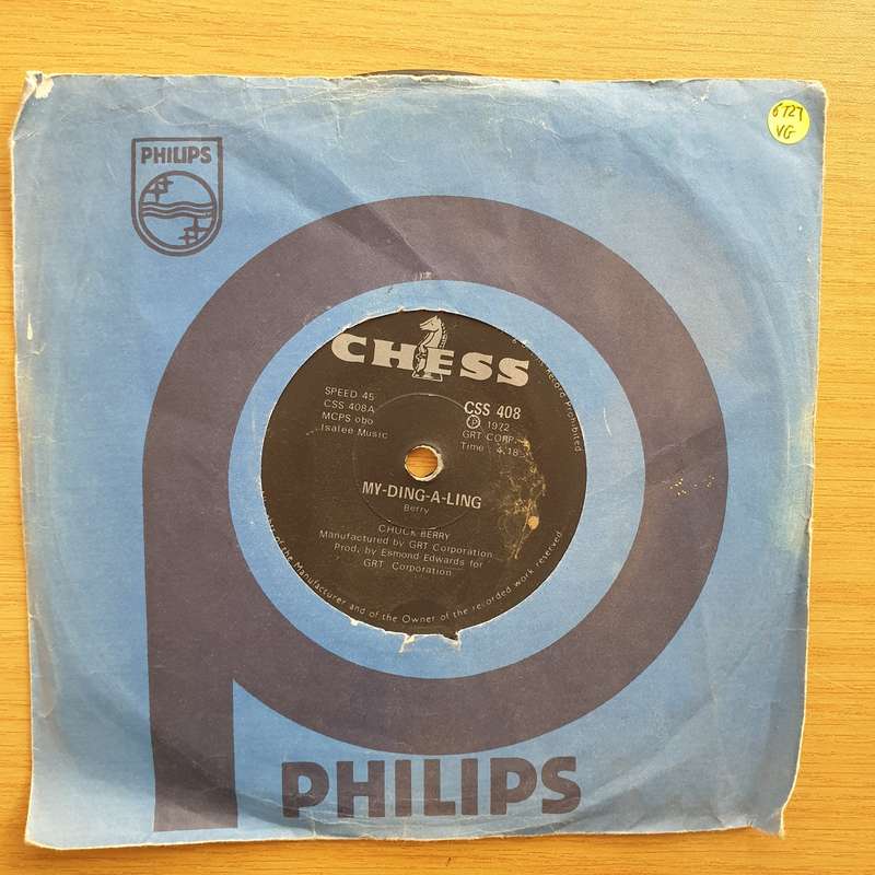Chuck Berry  My Ding-A-Ling/Johnny B Goode - Vinyl 7" Record - Very-Good Quality (VG)  (verry7)