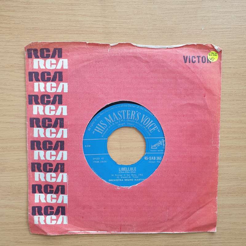 Orchestra Bruno Martino  Libellule - Vinyl 7" Record - Very-Good Quality (VG)  (verry7)