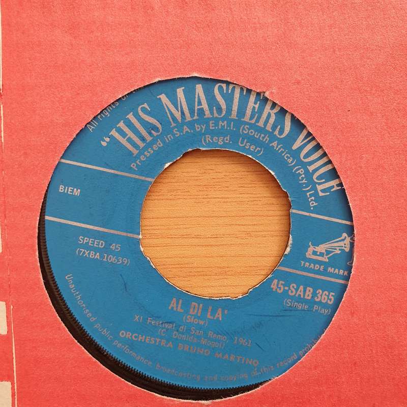 Orchestra Bruno Martino  Libellule - Vinyl 7" Record - Very-Good Quality (VG)  (verry7)