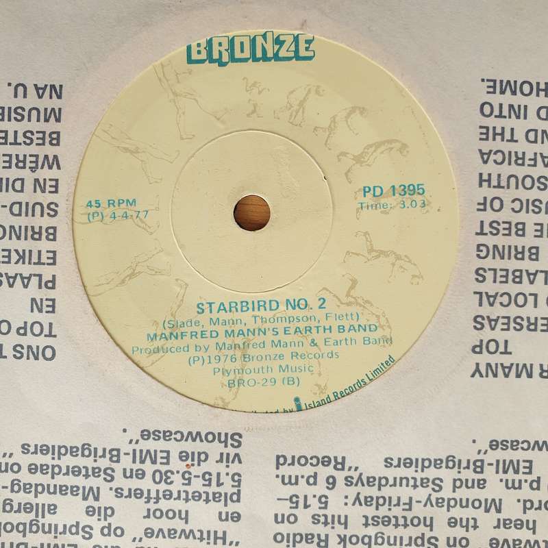 Manfred Mann's Earth Band  Blinded By The Light - Vinyl 7" Record - Very-Good+ Quality (VG+) (...