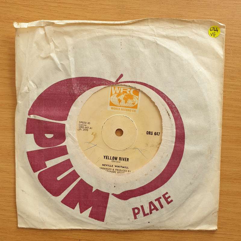 Neville Whitmill  Yellow River / My Land In The Sun - Vinyl 7" Record - Very-Good Quality (VG)...