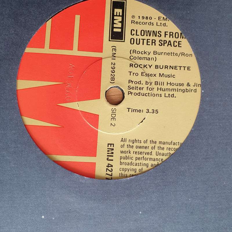 Rocky Burnette  Tired Of Toein' The Line - Vinyl 7" Record - Very-Good+ Quality (VG+) (verygoo...
