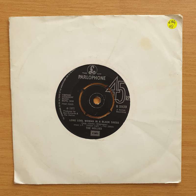 The Hollies  Long Cool Woman In A Black Dress - Vinyl 7" Record - Very-Good Quality (VG)  (ver...