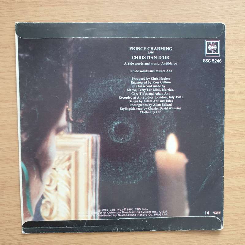 Adam And The Ants  Prince Charming - Vinyl 7" Record - Very-Good+ Quality (VG+) (verygoodplus7)