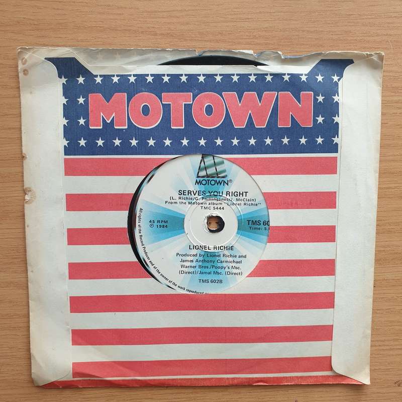 Lionel Richie  Running With The Night - Vinyl 7" Record - Very-Good+ Quality (VG+) (verygoodpl...