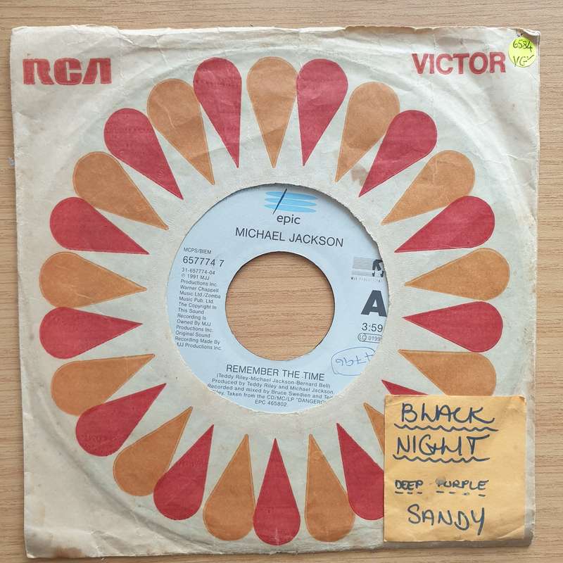Michael Jackson  Remember The Time - Vinyl 7" Record - Very-Good+ Quality (VG+) (verygoodplus7)
