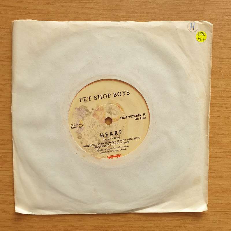 Pet Shop Boys  Heart - Vinyl 7" Record - Very-Good+ Quality (VG+) (verygoodplus7)
