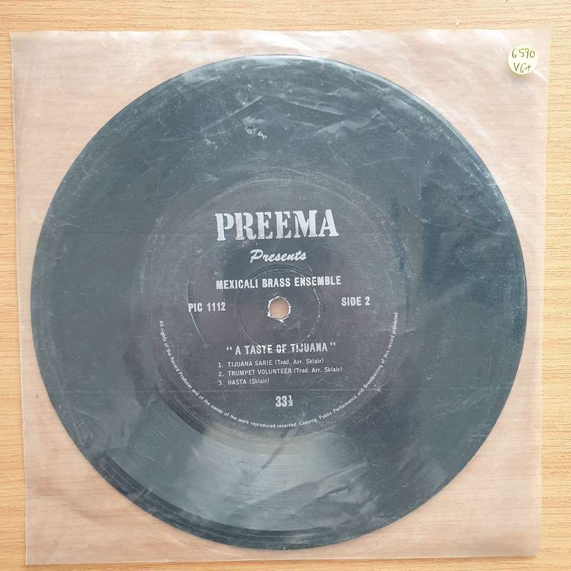 Preema presents Mexicali Brass Ensemble - A Taste of Tijuana - Vinyl 7" Record - Very-Good+ Quali...