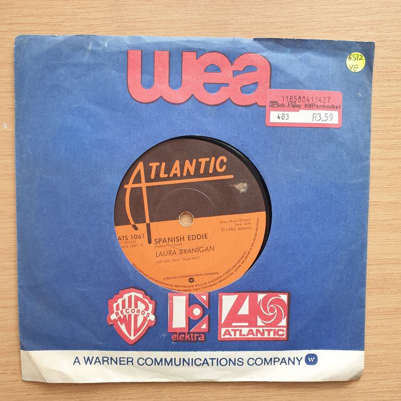 Laura Branigan  Spanish Eddie  - Vinyl 7" Record - Very-Good Quality (VG)  (verry7)