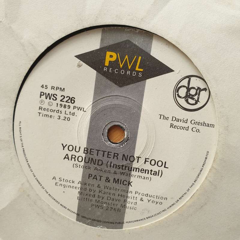 Pat & Mick  I Haven't Stopped Dancing Yet - Vinyl 7" Record - Very-Good+ Quality (VG+) (verygo...
