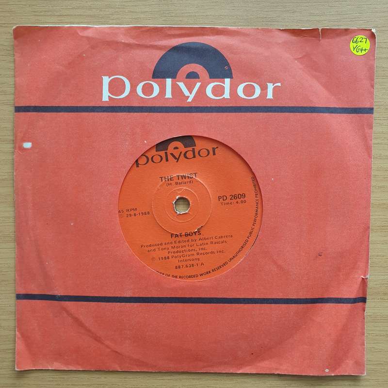 Fat Boys  The Twist - Vinyl 7" Record - Very-Good+ Quality (VG+) (verygoodplus7)