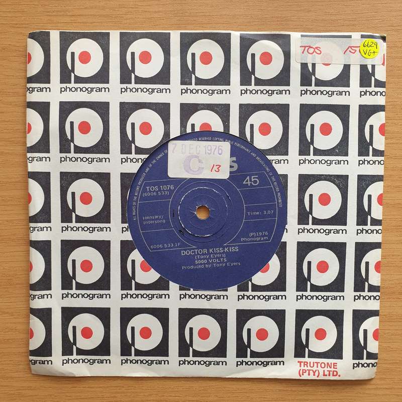 5000 Volts  Doctor Kiss-Kiss - Vinyl 7" Record - Very-Good+ Quality (VG+) (verygoodplus7)