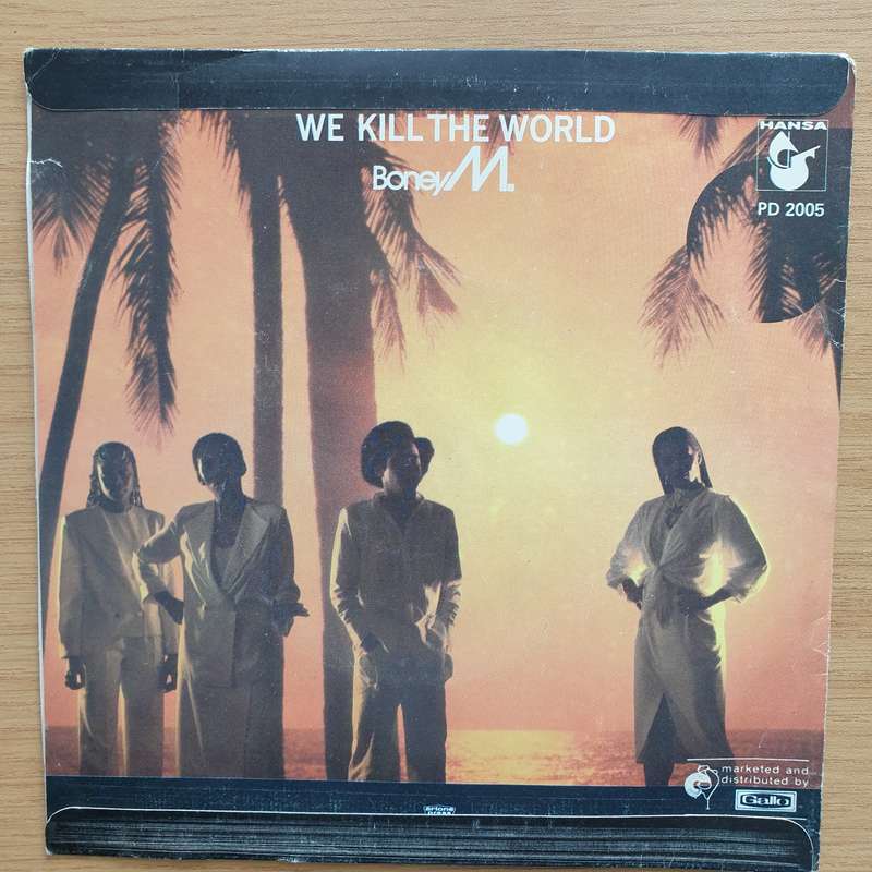 Boney M.  We Kill The World - Vinyl 7" Record - Very-Good+ Quality (VG+) (verygoodplus7)