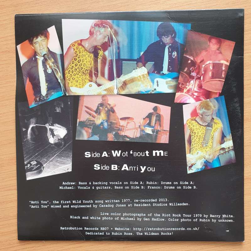 Wild Youth  Wot 'Bout Me - Vinyl 7" Record - Very-Good+ Quality (VG+) (verygoodplus7)