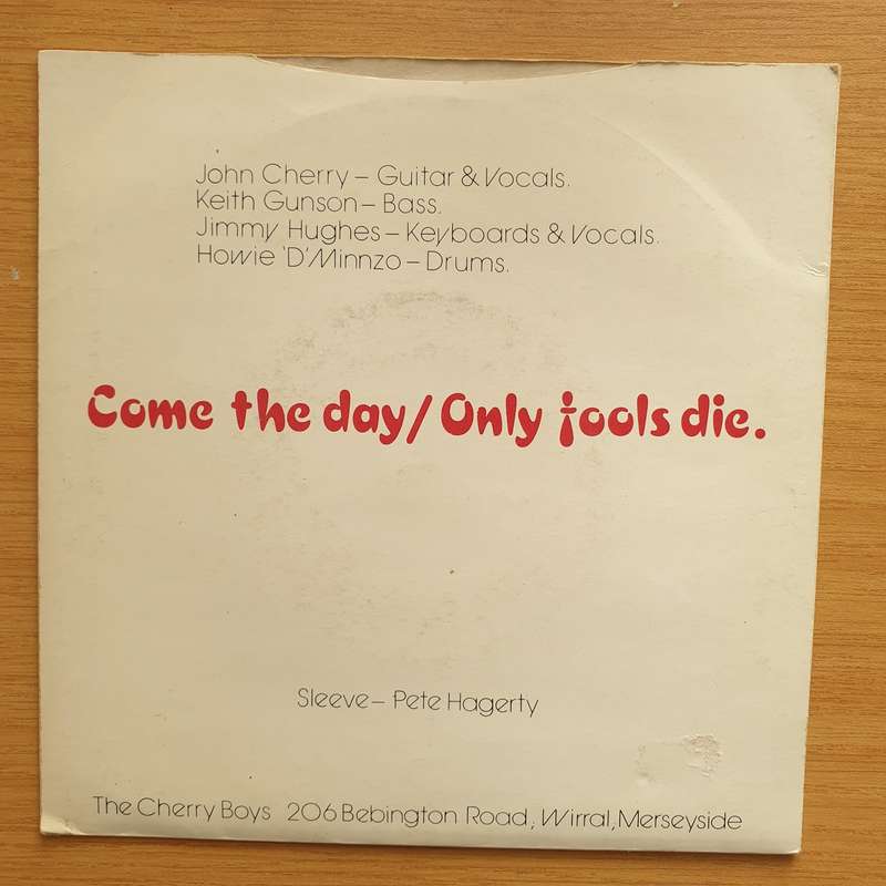 The Cherry Boys  Only Fools Die - Vinyl 7" Record - Very-Good+ Quality (VG+) (verygoodplus7)