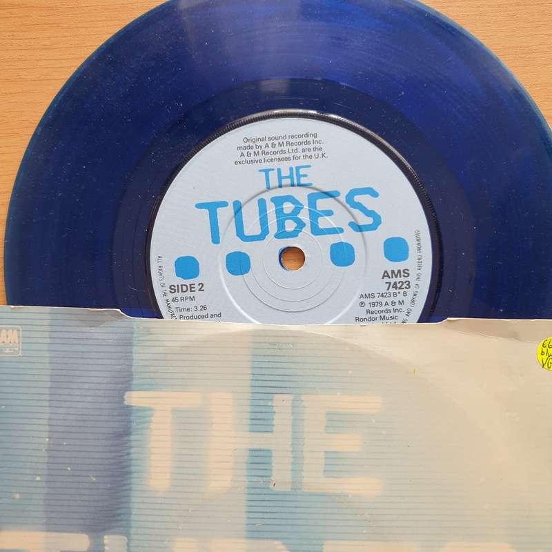 The Tubes  Prime Time (Blue) - Vinyl 7" Record - Very-Good+ Quality (VG+) (verygoodplus7)