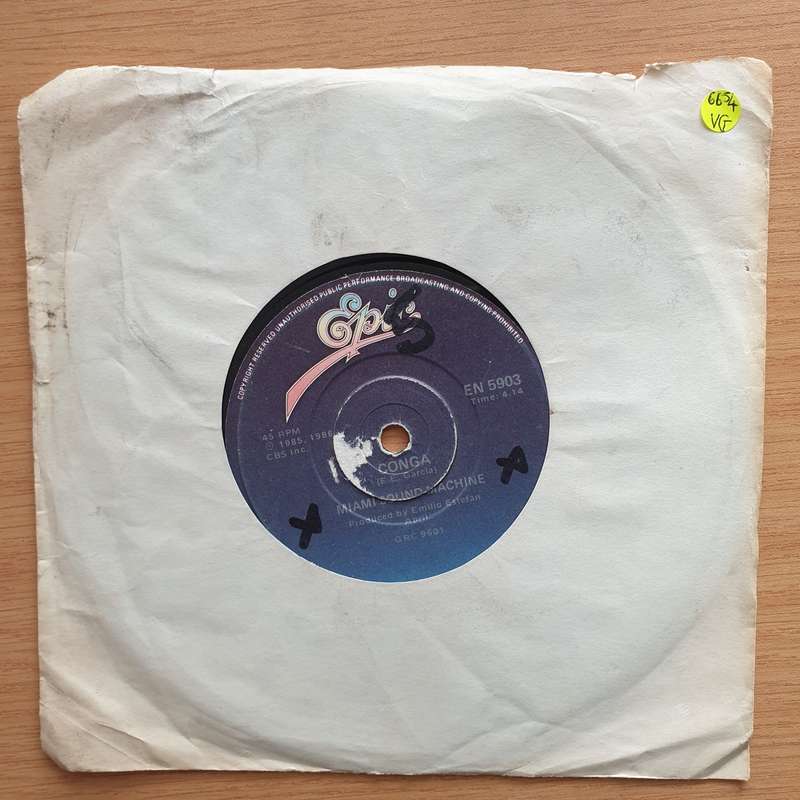 Miami Sound Machine  Conga! - Vinyl 7" Record - Very-Good Quality (VG)  (verry7)