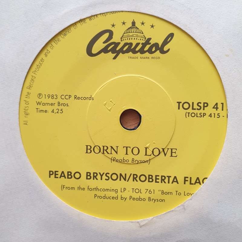 Peabo Bryson / Roberta Flack  Tonight I Celebrate My Love - Vinyl 7" Record - Very-Good+ Quali...