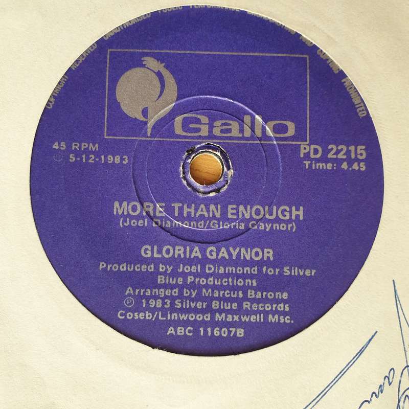 Gloria Gaynor  I Am What I Am - Vinyl 7" Record - Very-Good+ Quality (VG+) (verygoodplus7)