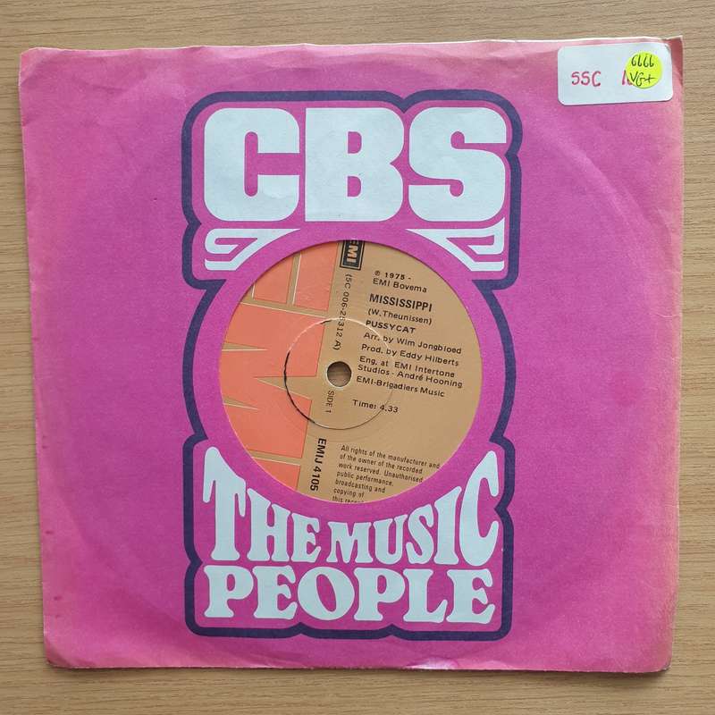 Pussycat  Mississippi - Vinyl 7" Record - Very-Good+ Quality (VG+) (verygoodplus7)