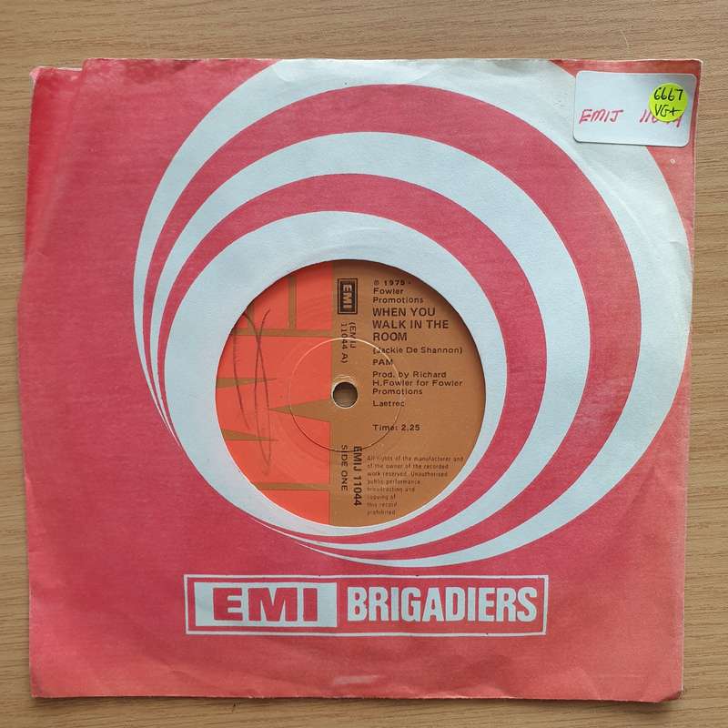 PAM - When You Walk In The Room - Vinyl 7" Record - Very-Good+ Quality (VG+) (verygoodplus7)