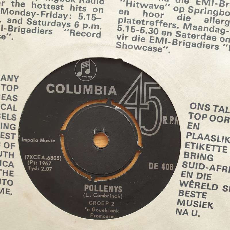 Groep Twee  Pollenys / Fiedeljy Fiedeljou - Vinyl 7" Record - Very-Good+ Quality (VG+) (verygo...