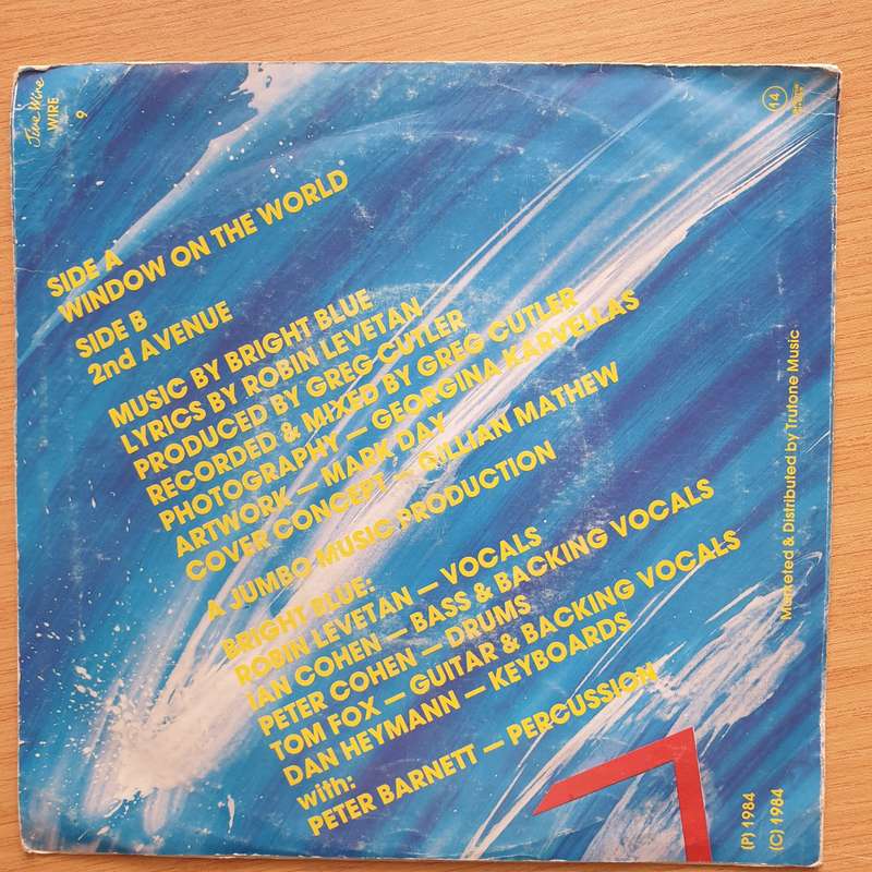 Bright Blue  Window On The World - Vinyl 7" Record - Very-Good+ Quality (VG+) (verygoodplus7)