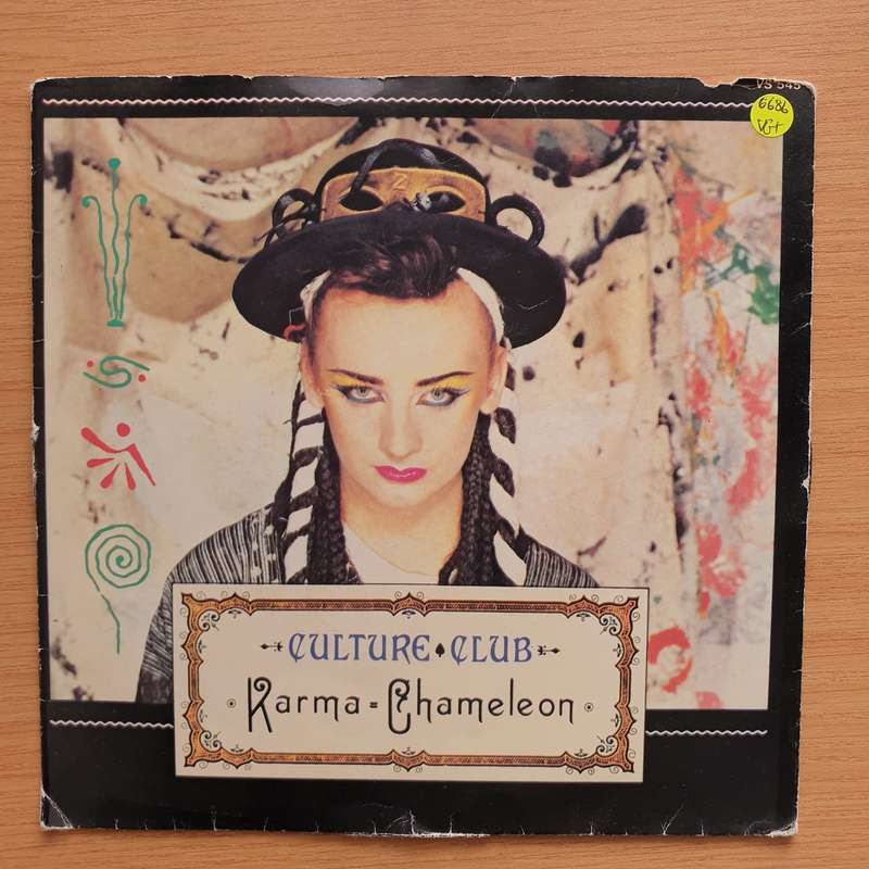 Culture Club  Karma Chameleon - Vinyl 7" Record - Very-Good+ Quality (VG+) (verygoodplus7)