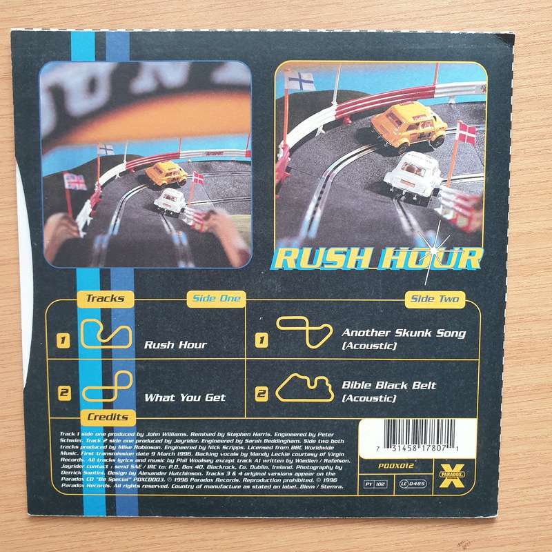 Joyrider  Rush Hour - Vinyl 7" Record - Very-Good+ Quality (VG+) (verygoodplus7)