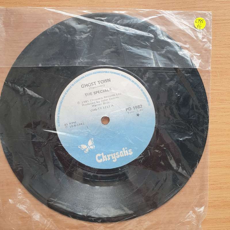 The Specials  Ghost Town - Vinyl 7" Record - Very-Good Quality (VG)  (verry7)