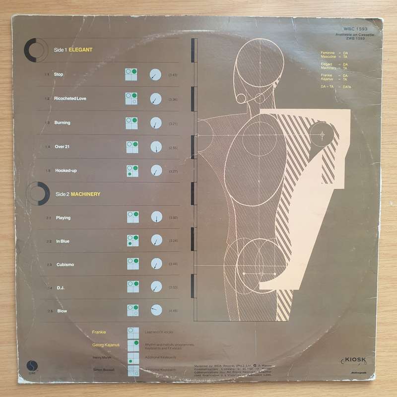 Data  Elegant Machinery - Vinyl LP Record - Very-Good+ Quality (VG+) (verygoodplus)