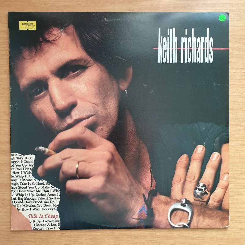 Keith Richards  Talk Is Cheap - Vinyl LP Record - Very-Good+ Quality (VG+)