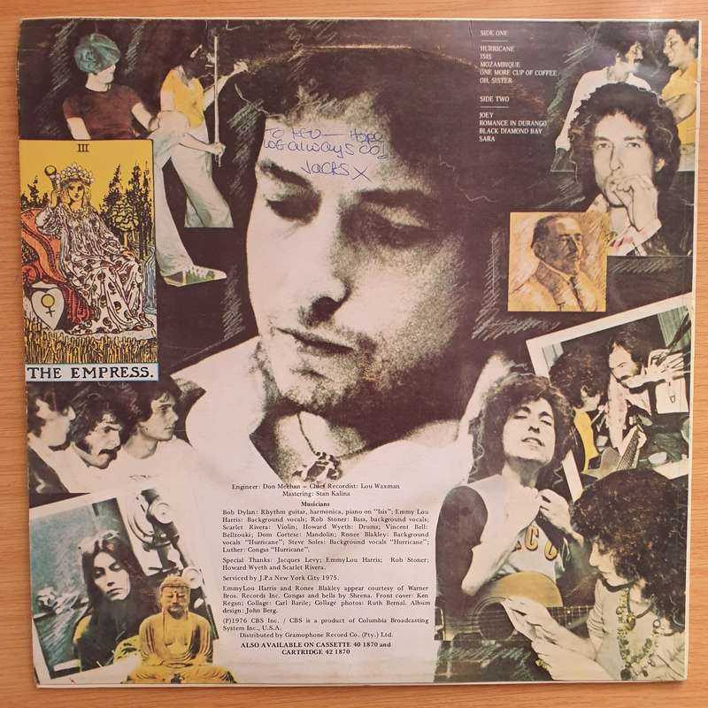 Bob Dylan  Desire -  Vinyl LP Record - Very-Good+ Quality (VG+)
