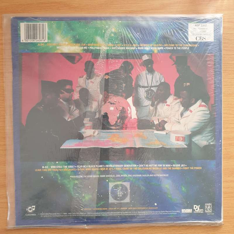 Public Enemy  Fear Of A Black Planet - Vinyl LP Record - Sealed