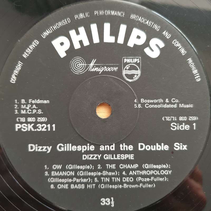 Dizzy Gillespie + The Double Six Of Paris - Vinyl LP Record - Good+ Quality (G+) (gplus)